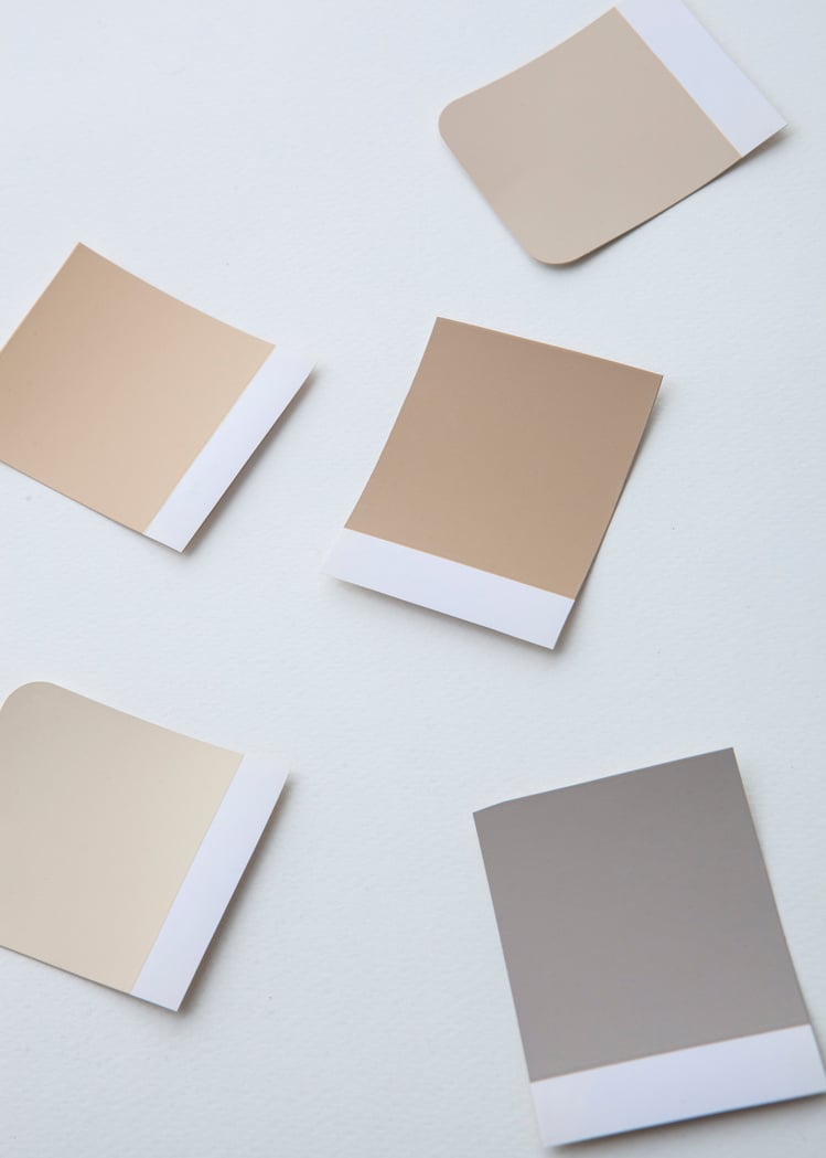 Shades and Hues of Beige Swatches